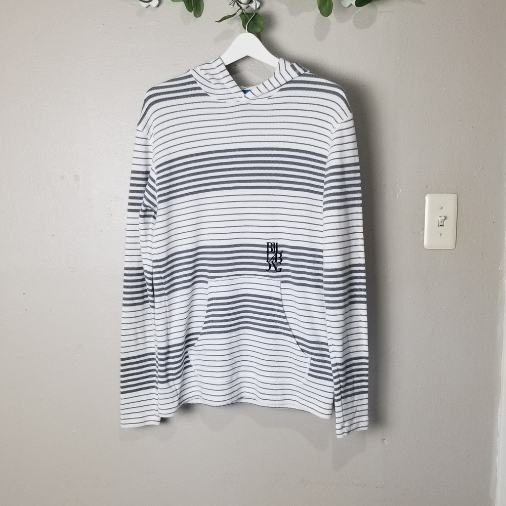 Billabong striped pullover hoodie size M